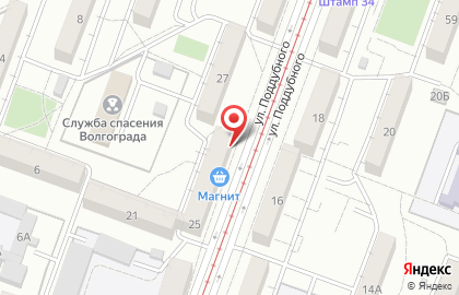 Аптека Волгофарм на улице Поддубного на карте