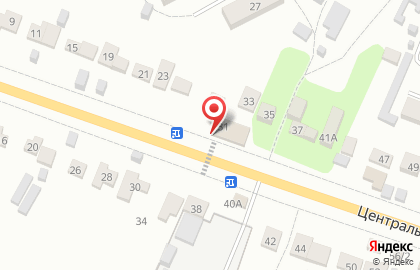 Магазин хозяйственных товаров на Центральной улице на карте