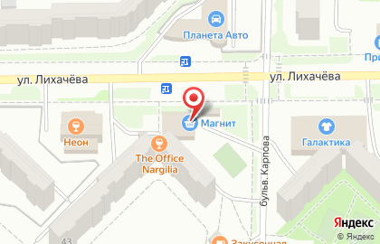 Торгово-офисный центр Бриз на улице Лихачёва на карте
