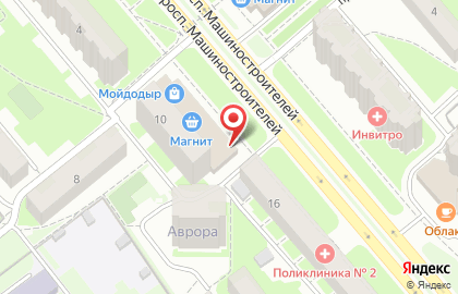 Аптека Мелодия здоровья на проспекте Машиностроителей на карте