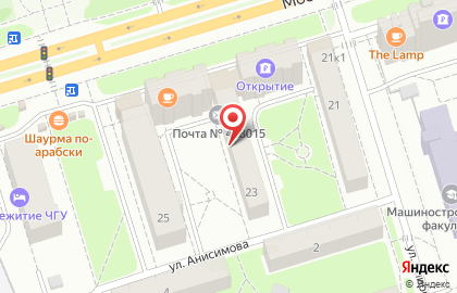 Почтовое отделение №15 на Московском проспекте на карте