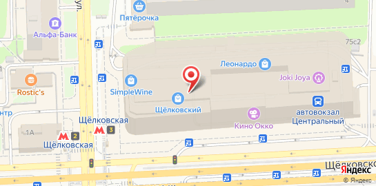 Кафе Натахтари на Щёлковском шоссе на карте