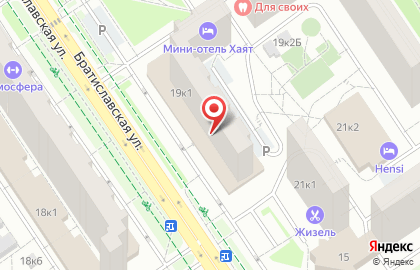 Детская библиотека №133 на Братиславской улице на карте