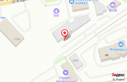 Официальный дилерский центр по продаже запчастей, автомобилей и обслуживанию КАМАЗ КАМАЗ центр в Центральном районе на карте