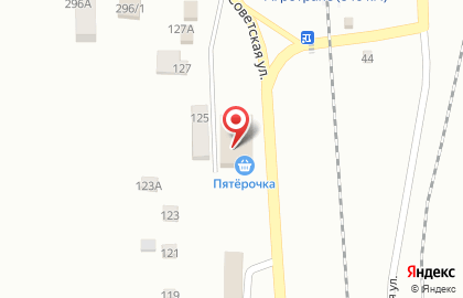 Супермаркет Пятёрочка на Советской улице на карте