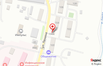 Продуктовый магазин Орион на улице Ленина на карте