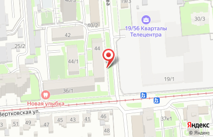 Маркет на улице Костычева на карте
