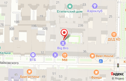 Мужская парикмахерская Big Bro на улице Чайковского на карте