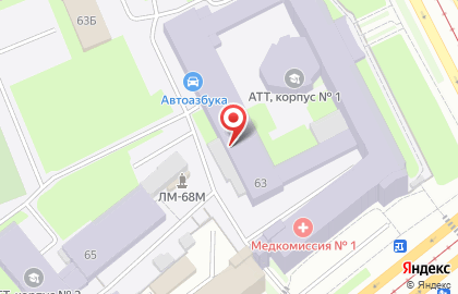 Академия Транспортных Технологий, ГБПОУ в Фрунзенском районе на карте
