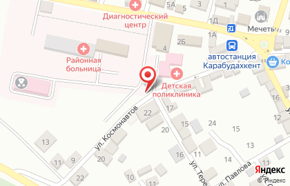 Киоск по продаже фастфудной продукции на улице Космонавтов на карте