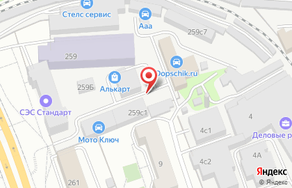 Служба эвакуации AlfaEvak на карте