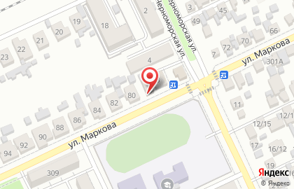 Пекарня Хлебная лавка на улице Маркова на карте