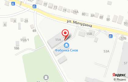 Фабрика Снов галерея мебели и матрасов на улице Мичурина на карте
