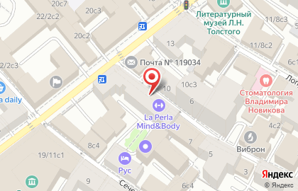 Туристическая компания Solvex на метро Кропоткинская на карте