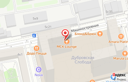 Кальянной МСК Lounge на Автозаводской на карте