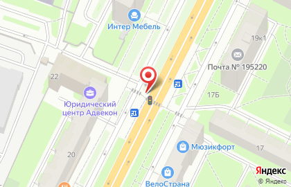 Магазин Союзпечать на Гражданском проспекте, 22а киоск на карте