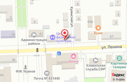 Магазин разливных напитков Пивоман на улице Ленина на карте