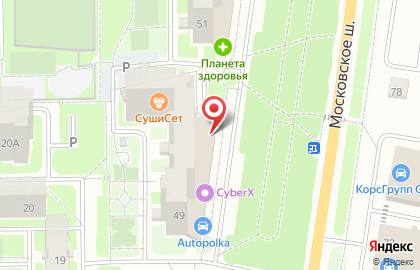 Магазин тканей и аксессуаров Золотое руно на Московском шоссе на карте