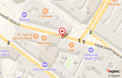 Кабанчик на Невском проспекте на карте