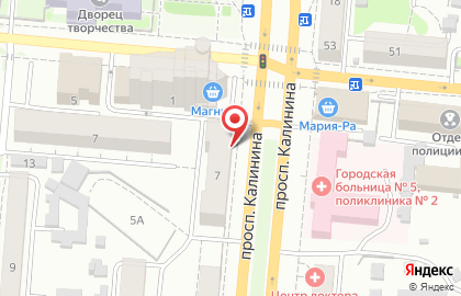 Парикмахерская Колор в Октябрьском районе на карте