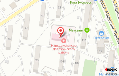 Центр социальной защиты по Дзержинскому району на карте