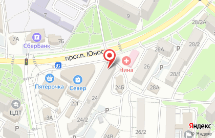 Аптека Мелодия здоровья на проспекте Юности на карте