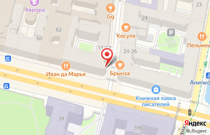 Аничков на карте