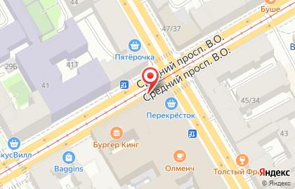 Магазин женской одежды и аксессуаров в Василеостровском районе на карте