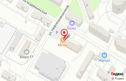 Столовая Исток на карте