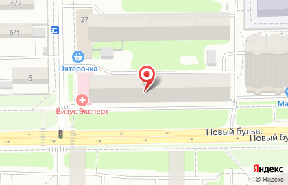Organic-сервис на улице Академика Лаврентьева на карте