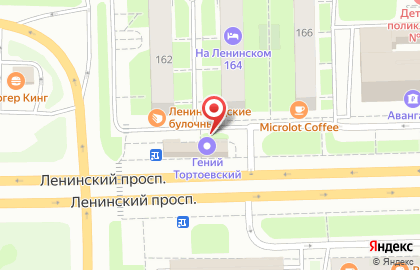 Магазин хлебобулочных изделий в Московском районе на карте
