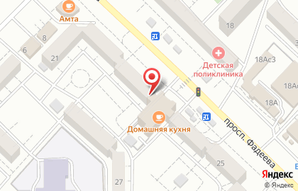 Ювелирный салон Дамский угодник на проспекте Фадеева на карте