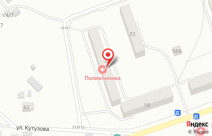 Центральная районная больница на улице Кутузова на карте