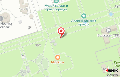 Киоск фастфудной продукции Mr. Giros в Волгограде на карте