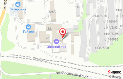 Гостинично-банный комплекс Золотой лев на карте