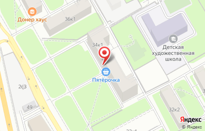 Супермаркет Магнит в Москве на карте