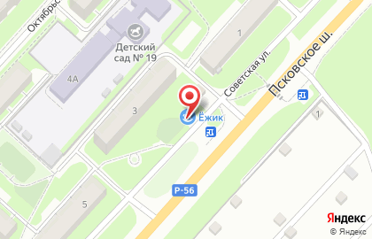Ежик на Советской улице на карте