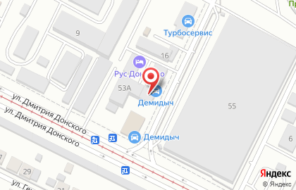 Автосалон Демидыч на улице Дмитрия Донского, 53А на карте