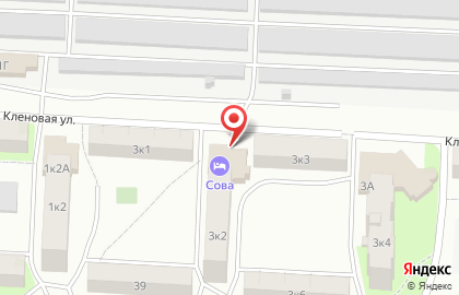 Отель Sova на карте