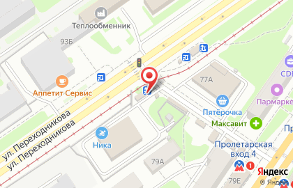 Киоск по продаже горячих напитков на проспекте Ленина на карте