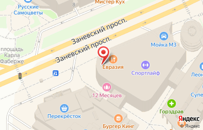 Маникюрный магазин Hameleon на метро Ладожская на карте