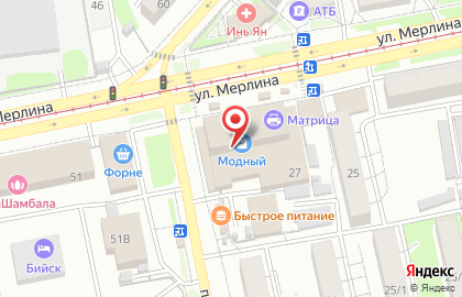 Магазин в Барнауле на карте
