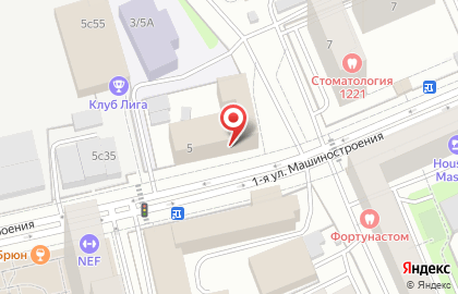 Коллегия адвокатов Подмосковье на 1-й улице Машиностроения на карте