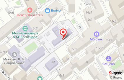 Детский футбольный клуб Метеор в Фурманном переулке, 8 ст1 на карте