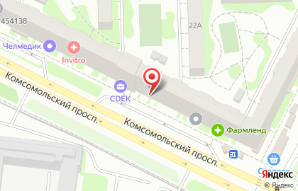 Салон оптики Окуляр на Комсомольском проспекте на карте