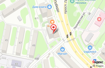 Автомагазин Формула на проспекте Победы на карте