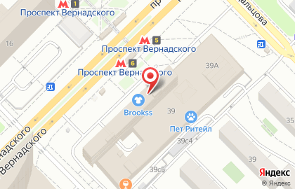 Магазин PartsDirect.ru на проспекте Вернадского на карте
