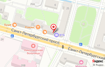 Офис продаж Билайн на Санкт-Петербургском проспекте на карте