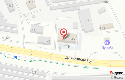 Автомойка Русалка на Дамбовской улице на карте