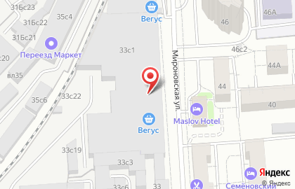 Общежитие HostelCity на Мироновской улице на карте
